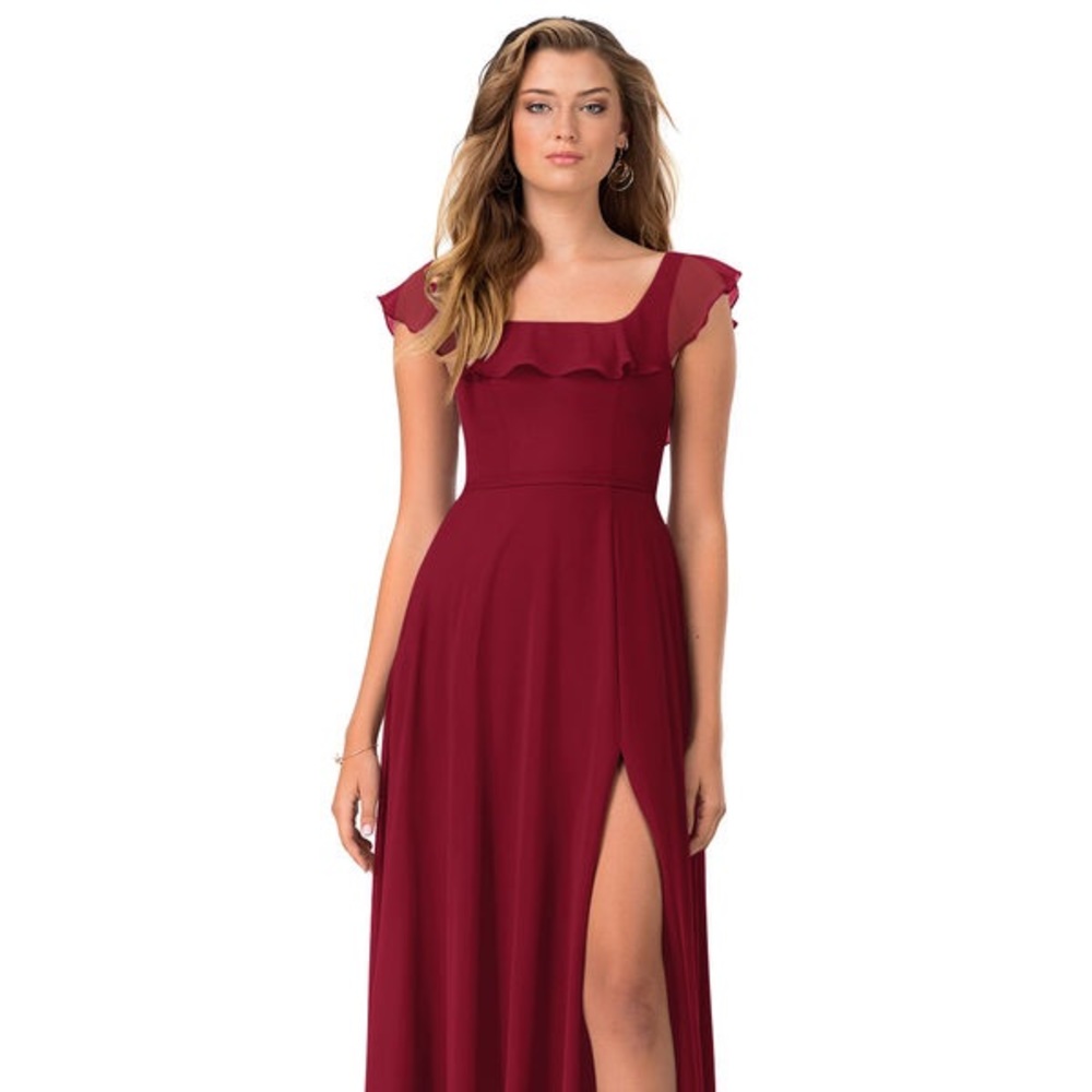 AZAZIE Jinny Bridesmaid Dress (Burgundy, A6)